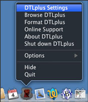 DTL Settings Link in Macintosh