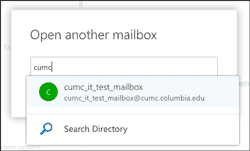 Open another mailbox field