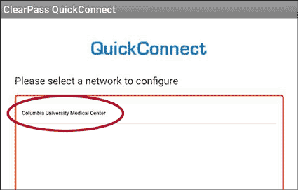 QuickConnect OK prompt