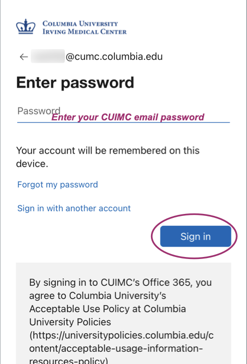 Outlook password prompt